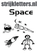 Vel Strijkletters Space Flex BORSTLOGO - afb. 1