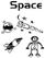 Vel Strijkletters Space Flex BORSTLOGO - afb. 2