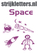 Vel Strijkletters Space Glitter Lavender - afb. 1