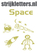 Vel Strijkletters Space Glitter Coronado Gold - afb. 1