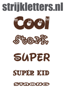 Vel Strijkletters Sterk Glitter Brons Glitter 452 - afb. 1