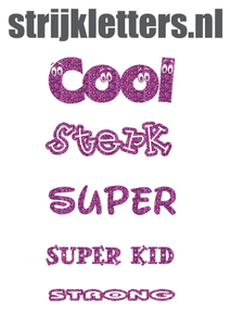 Vel Strijkletters Sterk Glitter Lavender 428 - afb. 1