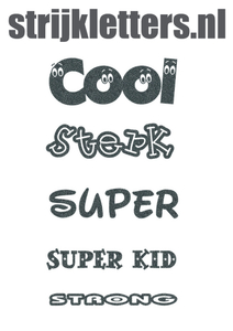 Vel Strijkletters Sterk Glitter Grey Glitter 459 - afb. 1