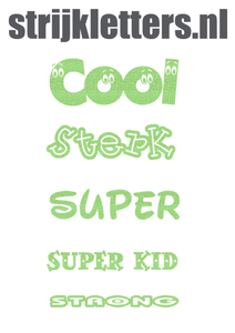 Vel Strijkletters Sterk Glitter Neon Green Glitter 447 - afb. 1