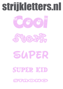 Vel Strijkletters Sterk Glitter Neon Purple 480 - afb. 1