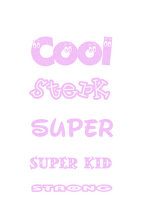 Vel Strijkletters Sterk Glitter Neon Purple 480 - afb. 2