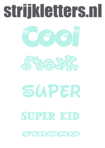 Vel Strijkletters Sterk Glitter Neon Bleu Glitter 480 - afb. 1