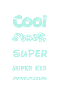 Vel Strijkletters Sterk Glitter Neon Bleu Glitter 480 - afb. 2