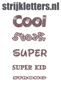 Vel Strijkletters Sterk Glitter Rose Gold Glitter 486 - afb. 1