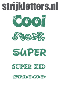 Vel Strijkletters Sterk Glitter Emerald Glitter 427 - afb. 1