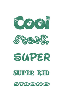 Vel Strijkletters Sterk Glitter Emerald Glitter 427 - afb. 2