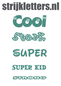 Vel Strijkletters Sterk Glitter Jade Glitter 482 - afb. 1