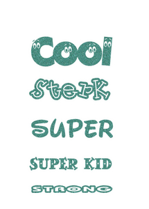 Vel Strijkletters Sterk Glitter Jade Glitter 482 - afb. 2