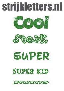 Vel Strijkletters Sterk Glitter Green Glitter 455 - afb. 1