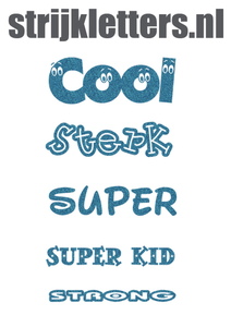 Vel Strijkletters Sterk Glitter Bleu Glitter 454 - afb. 1