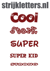 Vel Strijkletters Sterk Glitter Red Glitter 456 - afb. 1