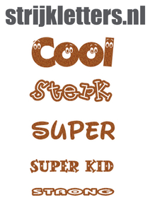 Vel Strijkletters Sterk Glitter Copper 426 - afb. 1