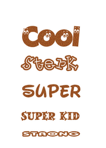 Vel Strijkletters Sterk Glitter Copper 426 - afb. 2