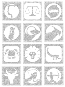 Vel Strijkletters Sterrenbeeld Vierkant Glitter Silver 450 - afb. 2