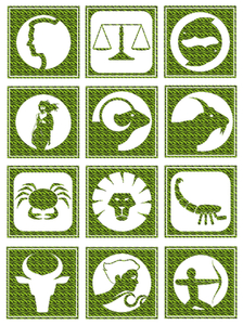 Vel Strijkletters Sterrenbeeld Vierkant Design Zebra Groen - afb. 2