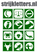 Vel Strijkletters Sterrenbeeld Vierkant Flex Midden Groen - afb. 1