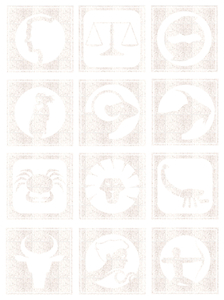 Vel Strijkletters Sterrenbeeld Vierkant Glitter White Glitter 444 - afb. 2