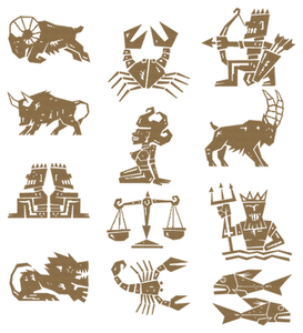 Vel Strijkletters Sterrenbeelden Design Carbon Goud - afb. 2