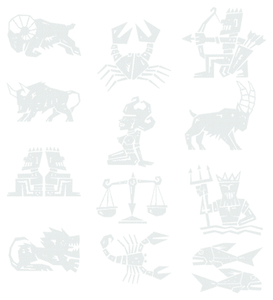 Vel Strijkletters Sterrenbeelden Design Carbon Wit - afb. 2