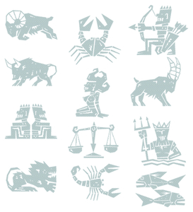 Vel Strijkletters Sterrenbeelden Design Carbon Zilver - afb. 2