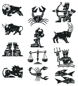 Vel Strijkletters Sterrenbeelden Design Carbon Zwart - afb. 2