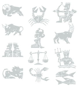 Vel Strijkletters Sterrenbeelden Polyester Ondergrond Zilver - afb. 2