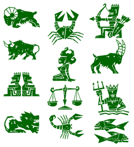 Vel Strijkletters Sterrenbeelden Flex Midden Groen - afb. 2