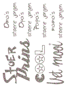 Vel Strijkletters Stoer Glitter Regenboog Multicolor 453 - afb. 2