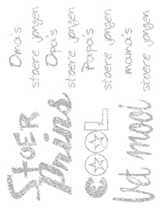 Vel Strijkletters Stoer Glitter Silver 450 - afb. 2