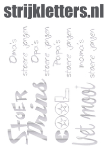 Vel Strijkletters Stoer Glitter Rainbow White 488 - afb. 1