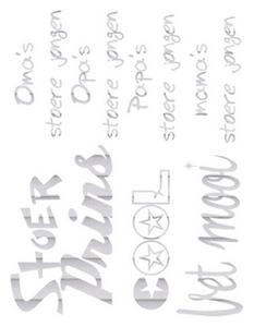 Vel Strijkletters Stoer Glitter Rainbow White 488 - afb. 2