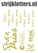 Vel Strijkletters Stoer Glitter Coronado Gold - afb. 1