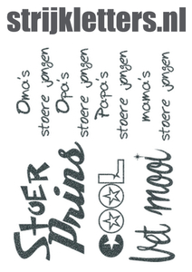 Vel Strijkletters Stoer Glitter Grey Glitter 459 - afb. 1