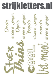 Vel Strijkletters Stoer Glitter Champagne Glitter 490 - afb. 1