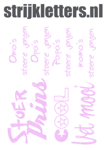 Vel Strijkletters Stoer Glitter Neon Purple 480 - afb. 1