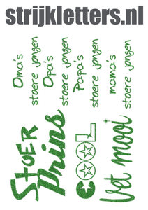 Vel Strijkletters Stoer Glitter Green Glitter 455 - afb. 1