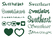 Vel Strijkletters Sweetheart Glitter Groen - afb. 2