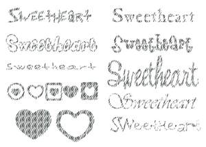 Vel Strijkletters Sweetheart Design Zebra - afb. 2