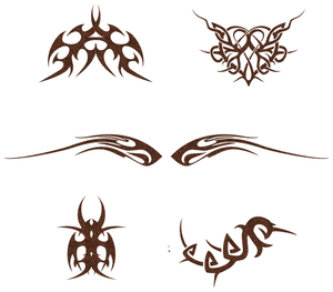 Vel Strijkletters Tattoo Glitter Brons Glitter 452 - afb. 2