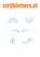 Vel Strijkletters Tattoo Mirror Blauw - afb. 1
