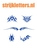 Vel Strijkletters Tattoo Metallics Blauw Metallic - afb. 1
