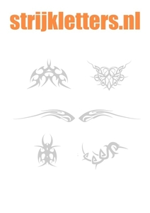 Vel Strijkletters Tattoo Flex Zilver - afb. 1