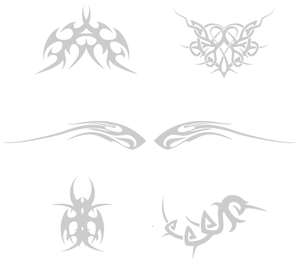 Vel Strijkletters Tattoo Flex Zilver - afb. 2