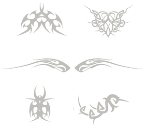 Vel Strijkletters Tattoo Flex Heather Grijs - afb. 2