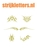 Vel Strijkletters Tattoo Glitter Coronado Gold - afb. 1